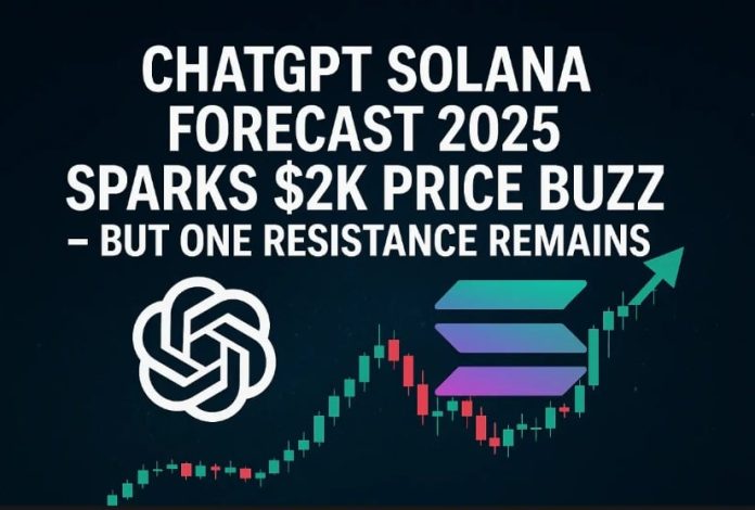 BNC – ChatGPT Solana Forecast 2025 Sparks $2K Worth Buzz – However One Resistance Stays