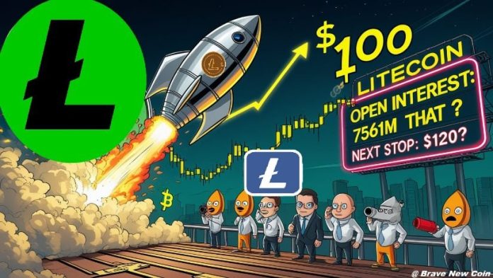 Litecoin (LTC) Value Prediction: Litecoin Breaks $100 as Open Curiosity Hits $761M—Is a Main Rally Imminent?