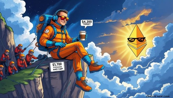 Ethereum (ETH) Value Prediction: Ethereum Holds Regular Above $3,700 Regardless of Volatility, $4,200 Goal Nonetheless in Sight