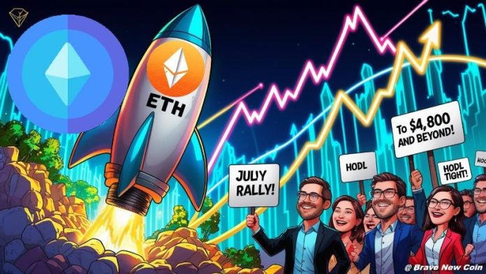 Ethereum (ETH) Value Prediction: Ethereum Prepares for $4,800 Push as July Rally Units New Expectations