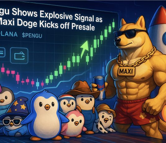 Memecoins Are Again: Pengu Flashes Purchase Sign as Maxi Doge Raises $100Ok in Presale