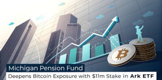 Michigan Pension Fund Triples Bitcoin Funding to $11 Million Via ARK ETF