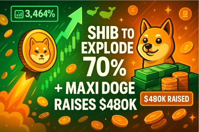 Analyst Predicts 70% SHIB Surge as Maxi Doge Presale Hits $470Ok