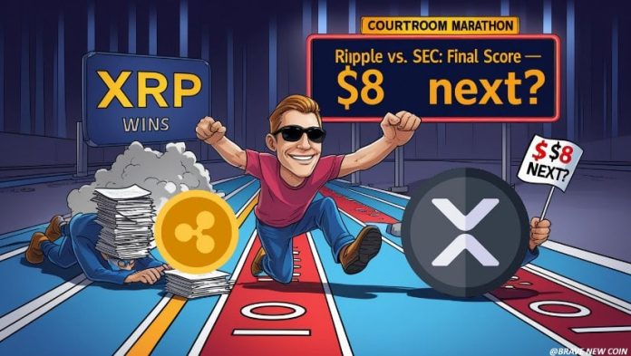 XRP Value Prediction: XRP Eyes $Eight Breakout as Ripple-SEC Lawsuit Formally Ends