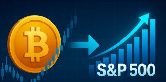 Bitcoin–S&P 500 Correlation Hits 80%, Tying Crypto To Shares
