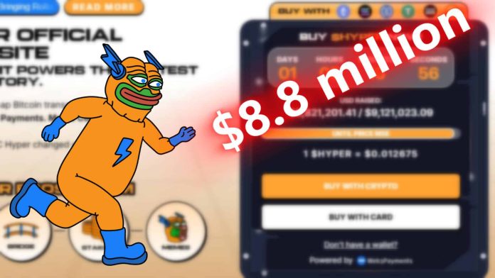 Bitcoin Hyper Viral Presale Reaches $8.8M After Loopy Investor Inflow