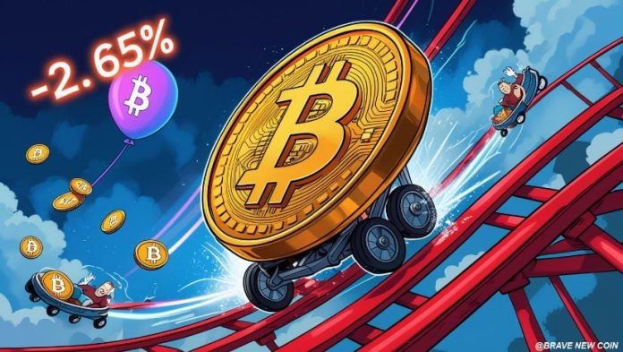 Bitcoin (BTC) Worth Right now: Bitcoin Slides 2.65%, Retests $115Ok Assist Amid Inflation-Pushed Market Turmoil