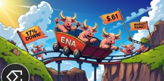 Ethena (ENA) Value Prediction: Ethena Faces Turbulence Amid 17% Drop in a Week—Can Bulls Defend $0.61 Assist?