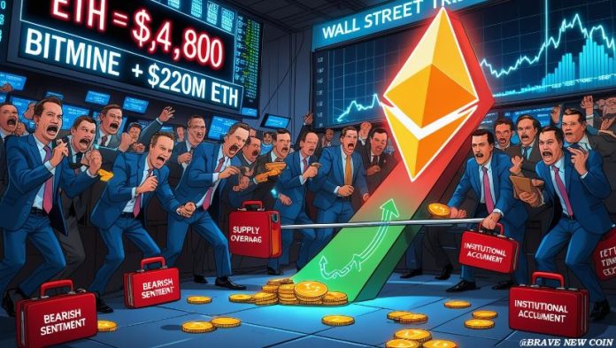 Ethereum (ETH) Value Prediction: Ethereum Dips, however Bitmine Provides $220M ETH—Bullish Sign or Dangerous Wager?