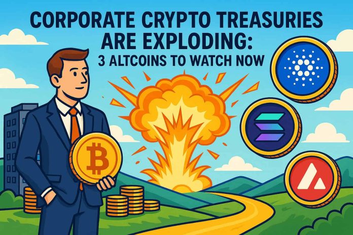 Company Crypto Treasuries Are Exploding: three Altcoins to Watch Now