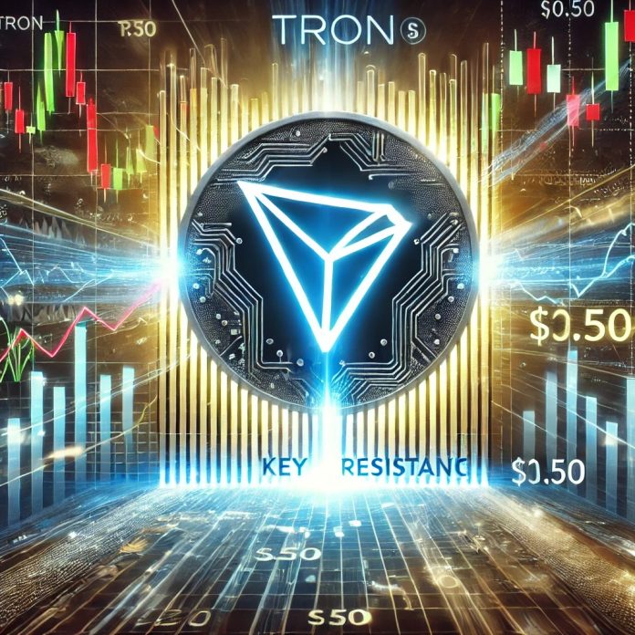 TRON Faces Key Resistance With Potential Breakout Goal at $0.50