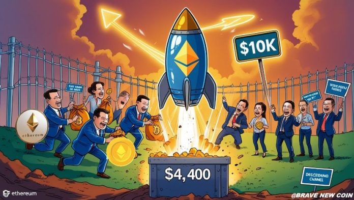 Ethereum (ETH) Value Prediction: Ethereum Reclaims $4,400 as Channel Breakout and Institutional Accumulation Level Towards $10Okay