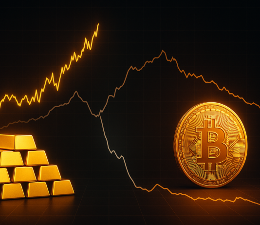 Protected Haven Cut up: Bitcoin-Gold Correlation Turns Detrimental For First Time In 6 Months