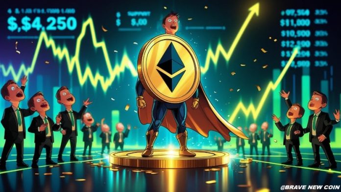Ethereum (ETH) Worth Prediction: Ethereum Eyes $5,000 as $4,250 Help Holds Amid Rising Institutional Demand