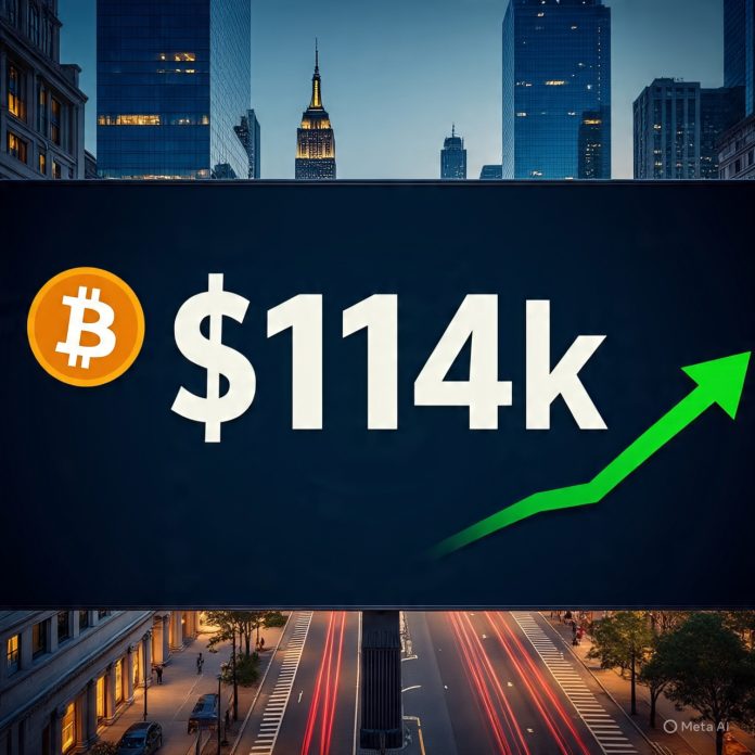 Bitcoin Jumps Previous $114Ok As Markets Eye Fed Easing After PPI Report