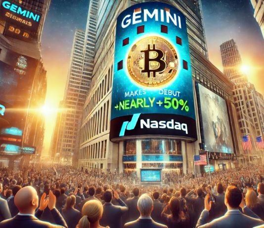 Bitcoin Alternate Gemini Makes A Splash On Nasdaq Debut,  Leaping Practically 50%