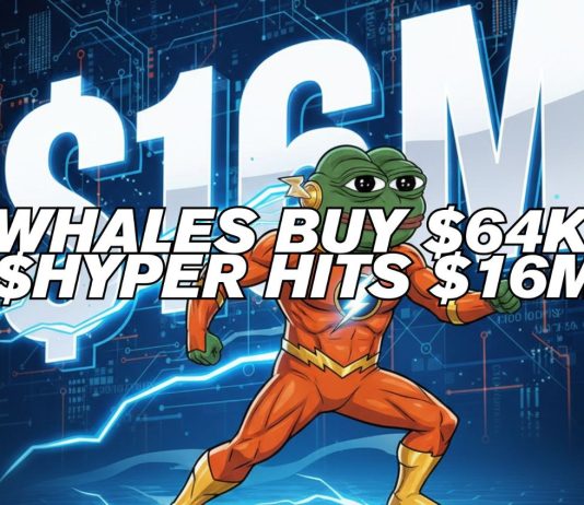 Bitcoin Hyper Presale Hits $16M As Whales Purchase $64Ok, Is This the Subsequent Crypto to Explode?