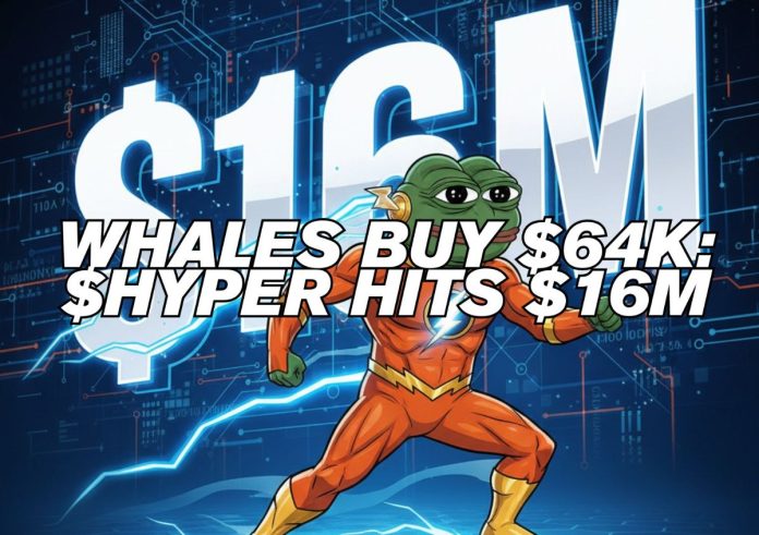 Bitcoin Hyper Presale Hits $16M As Whales Purchase $64Ok, Is This the Subsequent Crypto to Explode?