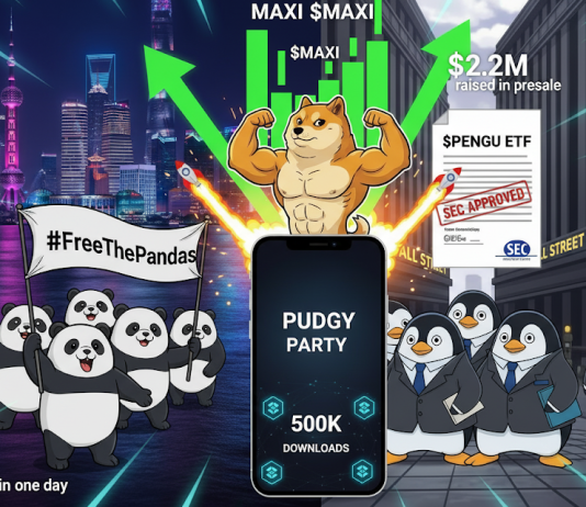 Viral Meme Coin Pudgy Pandas Sparks Maxi Doge Presale to Soar Past $2M
