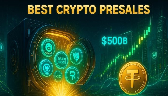 Greatest Crypto Presales to Purchase as Tether Goals for Half a Trillion Valuation