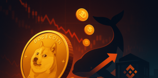 Dogecoin Down 18%, However Whale Withdraws 122 Million DOGE From Binance