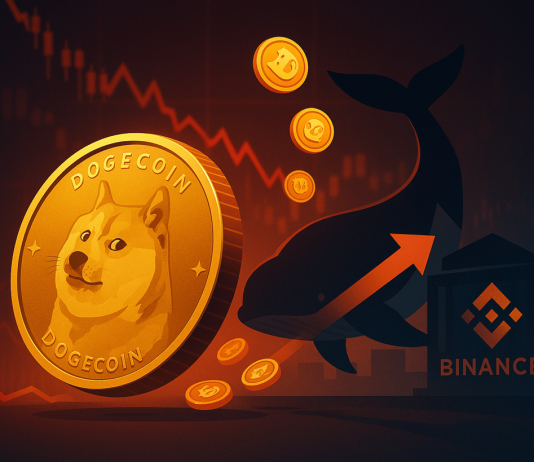 Dogecoin Down 18%, However Whale Withdraws 122 Million DOGE From Binance