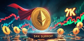 Ethereum (ETH) Value Prediction: ETH Flips $4K Into Help as Quick Squeeze Fuels Bullish Momentum Towards $7K