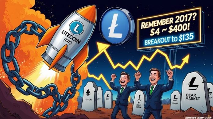 Litecoin (LTC) Value Prediction: Litecoin Breaks 8-Yr Downtrend, Targets $135 in Bullish Rally