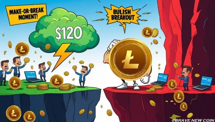 Litecoin (LTC) Worth Prediction: Litecoin at a Make-or-Break Level as $120 Resistance Challenges Bulls Amid Draw back Dangers Litecoin (LTC) Worth Prediction: Litecoin at a Make-or-Break Level as $120 Resistance Challenges Bulls Amid Draw back Dangers