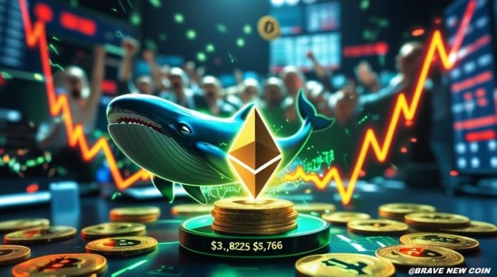 Ethereum (ETH) Value At the moment: Ethereum Holds Sturdy at $3,825 Help as Analysts Goal $5,766 Rebound Zone