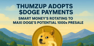 Thumzup Adopts $DOGE Funds and Sensible Cash’s Rotating to Maxi Doge’s Potential 1000x Presale Thumzup Adopts $DOGE Funds and Sensible Cash’s Rotating to Maxi Doge’s Potential 1000x Presale