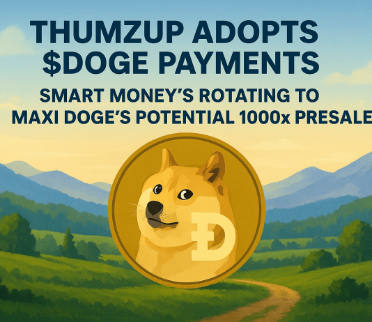 Thumzup Adopts $DOGE Funds and Sensible Cash’s Rotating to Maxi Doge’s Potential 1000x Presale Thumzup Adopts $DOGE Funds and Sensible Cash’s Rotating to Maxi Doge’s Potential 1000x Presale