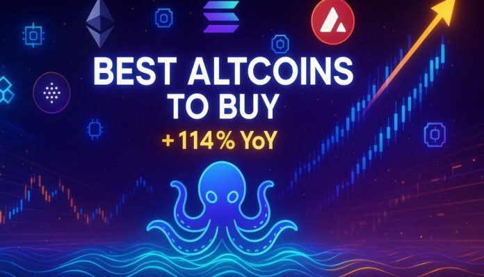 Greatest Altcoins to Purchase as Kraken Breaks Data with 114% YoY Surge