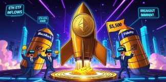 Ethereum (ETH) Worth Prediction: Ethereum Eyes $5,500 Breakout as ETF Inflows Increase Bullish Momentum