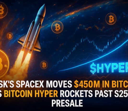 Elon Musk’s SpaceX Shifts $450M in Bitcoin Whereas Bitcoin Hyper ($HYPER) Rockets Previous $25M Presale