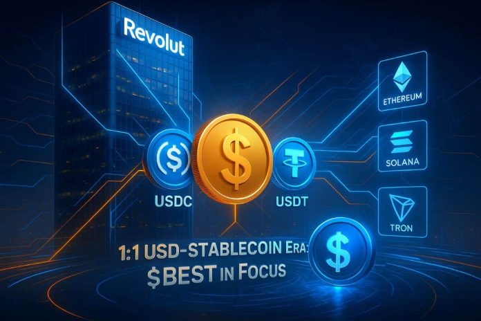 BREAKING: Revolut Releases 1:1 USD-Stablecoin Swaps, Market Dynamic Adjustments for $BEST