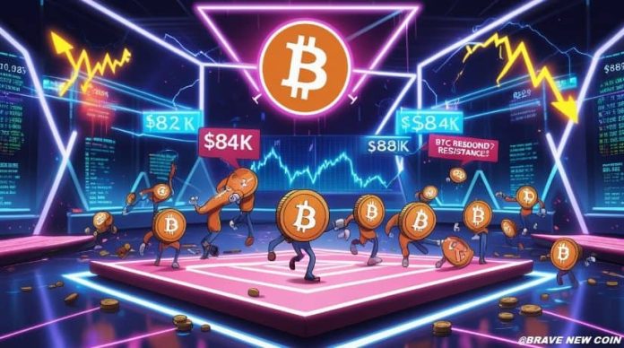 Bitcoin (BTC) Value At the moment: Bitcoin Struggles Close to $84Okay Amid RSI at 22 as Symmetrical Triangle Alerts Market Uncertainty