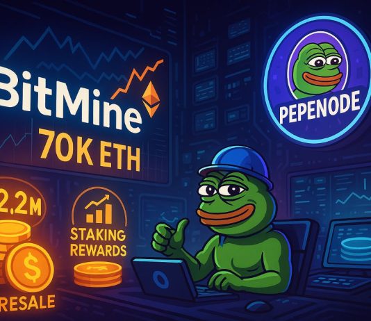 BitMine Luggage 70Ok ETH As PEPENODE Mining Meme Coin Nears $2.2M in Viral Presale BitMine Luggage 70Ok ETH As PEPENODE Mining Meme Coin Nears $2.2M in Viral Presale