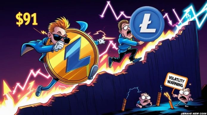 Litecoin Worth Prediction: LTC Worth Tracks Towards $91 Goal Whereas Market Volatility Assessments Bullish Outlook