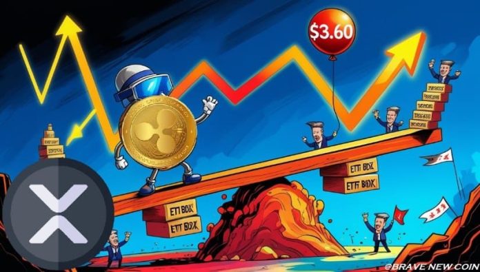 XRP Value Forecast: ETF Momentum Cuts Change Provide as Volatility Builds Towards $3.60