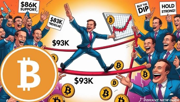 Bitcoin Worth Prediction: Can BTC Worth Maintain $86Okay Amid Trendline Resistance and $93Okay Breakout Hopes?