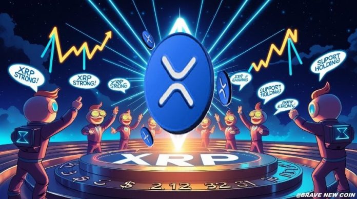 XRP Value Prediction: XRP Holds Above $2.12 Help as Symmetrical Triangle Indicators a Large Breakout Forward