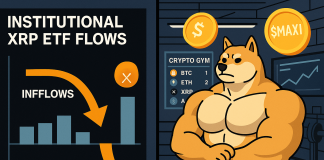 XRP ETFs Appeal to $756M as Worth Slides Towards $2, Meme Merchants Rotate Into Maxi Doge