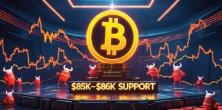 Bitcoin Value Prediction: BTC Value Defends $85Ok–$86Ok Assist on Third Trendline Retest as Bitcoin Volatility Contracts