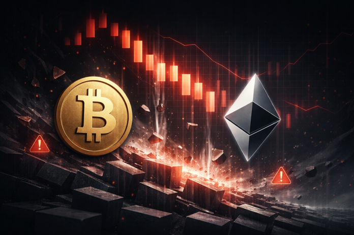 Bitcoin, Ethereum Plunge Triggers Close to-$600 Million Crypto Lengthy Flush Bitcoin, Ethereum Plunge Triggers Close to-$600 Million Crypto Lengthy Flush