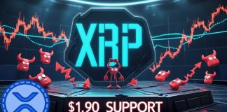 XRP Worth Prediction: XRP Consolidates Close to $1.90 Descending Triangle Goal as ETF Inflows Increase XRP Outlook