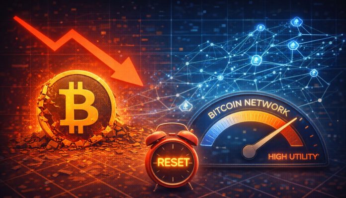 Bitcoin Worth Lags Community Utility: A Valuation Reset Is Underway