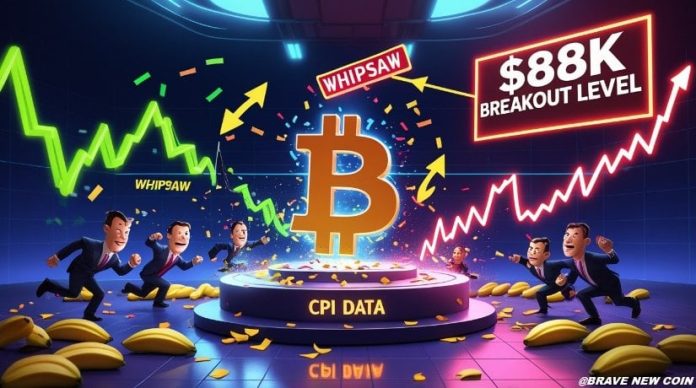 Bitcoin Value Prediction: BTC Value Stabilizes After CPI Volatility as $88Ok Emerges as Key Breakout Degree