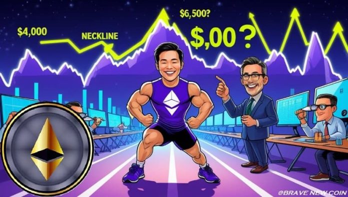 Ethereum (ETH) Value Prediction: Ethereum Eyes $6,500 Breakout as Inverse Head-and-Shoulders Places Tom Lee within the Highlight