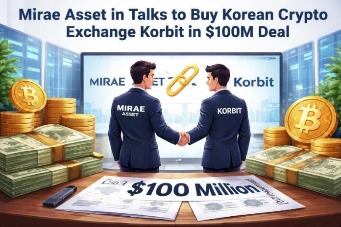 Mirae Asset in Talks to Purchase Korean Crypto Change Korbit in $100M Deal